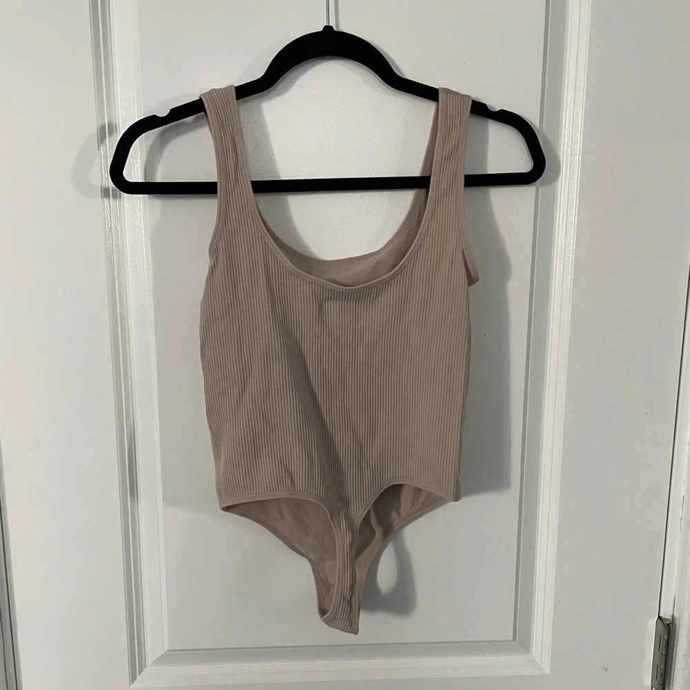 Target Colsie Ribbed Nude Thong Bodysuit - Picture 4 of 6